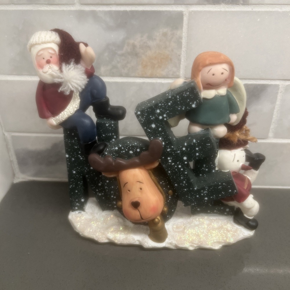 Kirklands Holiday By Kirkland Christmas Noel Santa Angel Deer Snowman Display